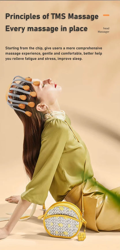 Revitalize Your Scalp with the 20-Head Octopus Massager - Red Light Therapy for Ultimate Stress Relief and Relaxation