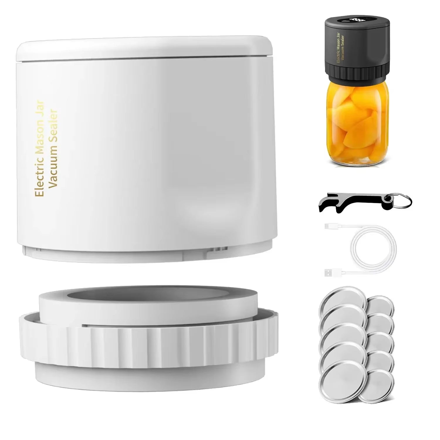 Revolutionize Your Food Storage with the Smart Rechargeable Digital Jar Vacuum Sealer