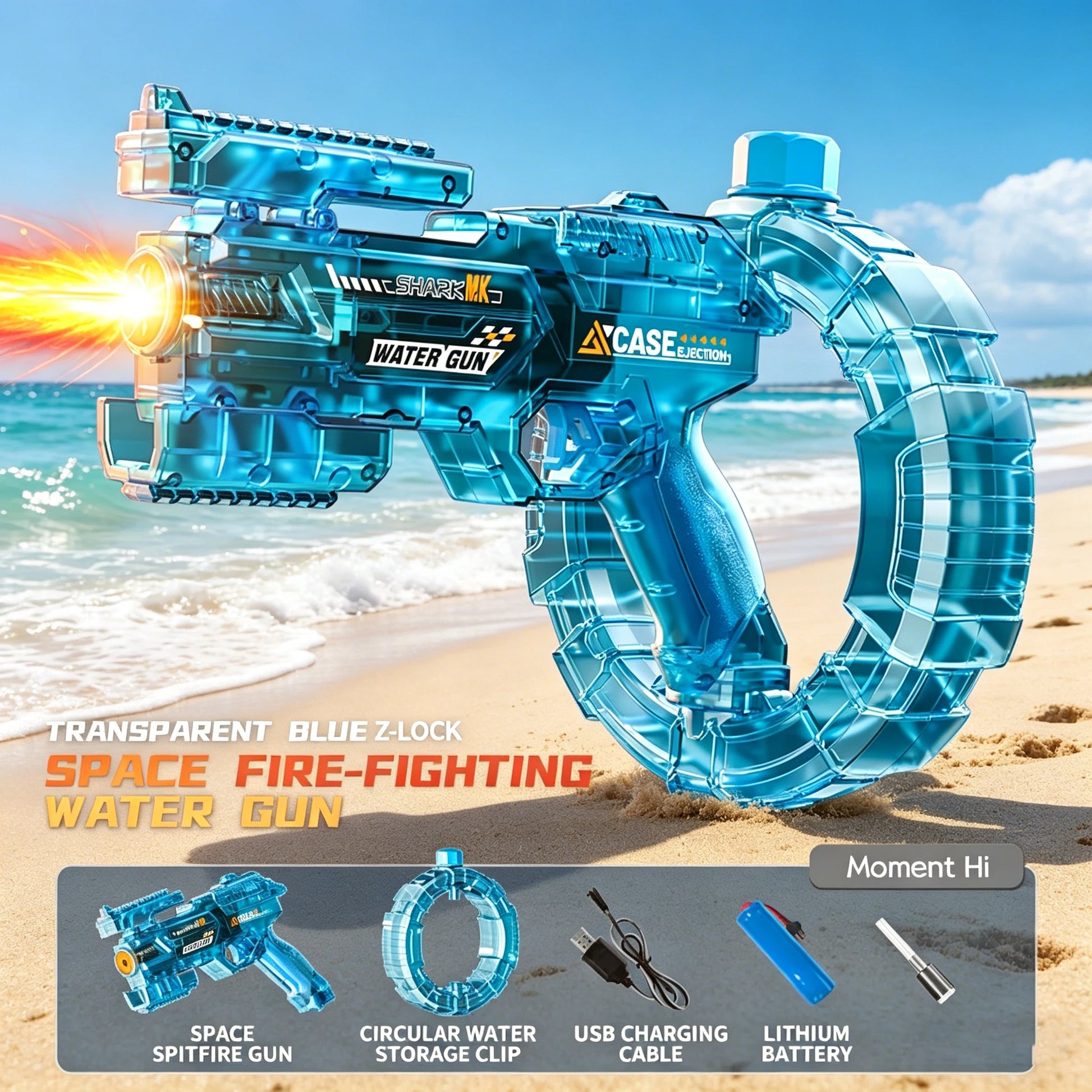 Experience Ultimate Summer Fun with the Electric Water Gun - USB Rechargeable for Ages 14+