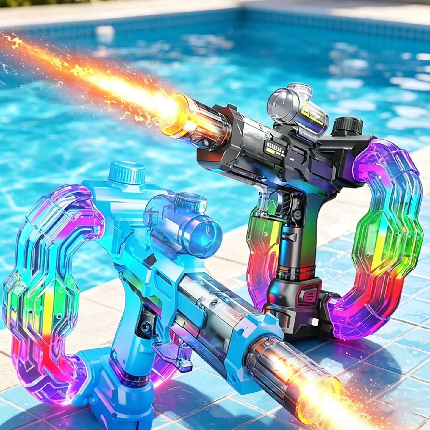 Experience Ultimate Summer Fun with the Electric Water Gun - USB Rechargeable for Ages 14+