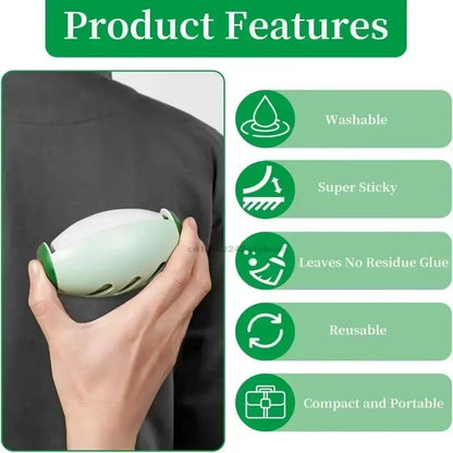 Revolutionary Reusable Lint Roller - Eco-Friendly, Washable, and Perfect for Effortless Pet Hair and Dust Removal Anywhere!