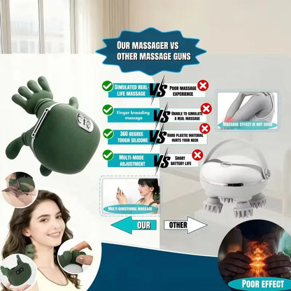 Revolutionary Bionic Wireless Neck and Shoulder Massager: Experience Ultimate Cervical and Trapezius Relief with Advanced 4D Kneading Technology