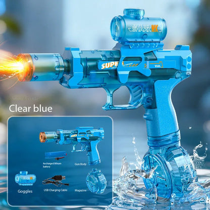Experience Ultimate Summer Fun with the Electric Water Gun - USB Rechargeable for Ages 14+