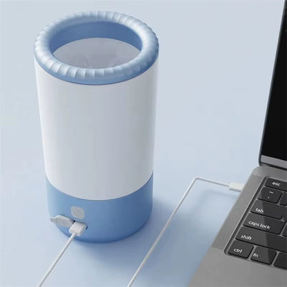 Revolutionary Automatic Portable Pet Paw Cleaner - Gentle Silicone Brush, USB-C Rechargeable & Waterproof for Happy, Clean Paws!