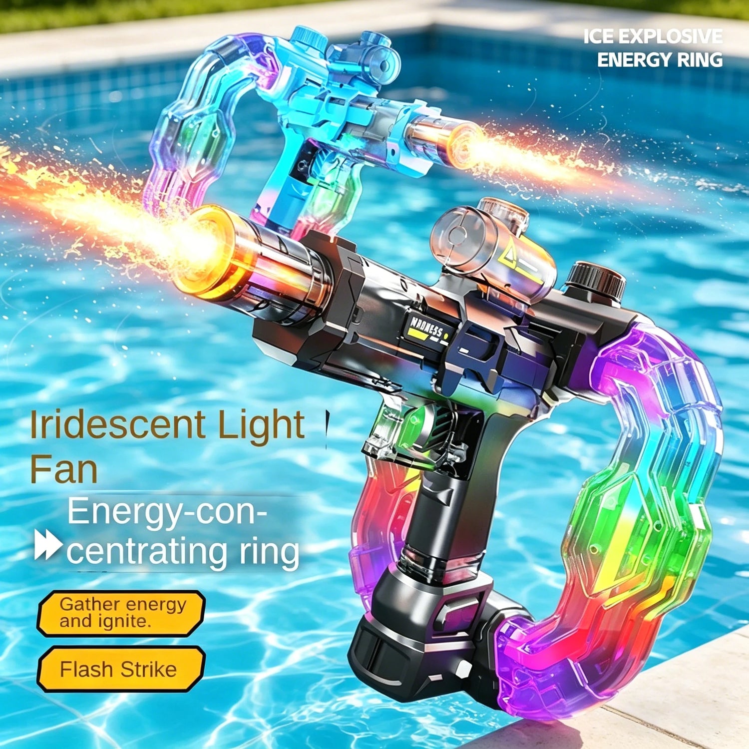Experience Ultimate Summer Fun with the Electric Water Gun - USB Rechargeable for Ages 14+