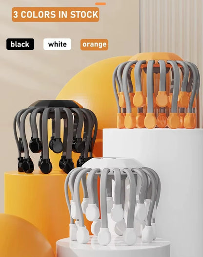 Revitalize Your Scalp with the 20-Head Octopus Massager - Red Light Therapy for Ultimate Stress Relief and Relaxation