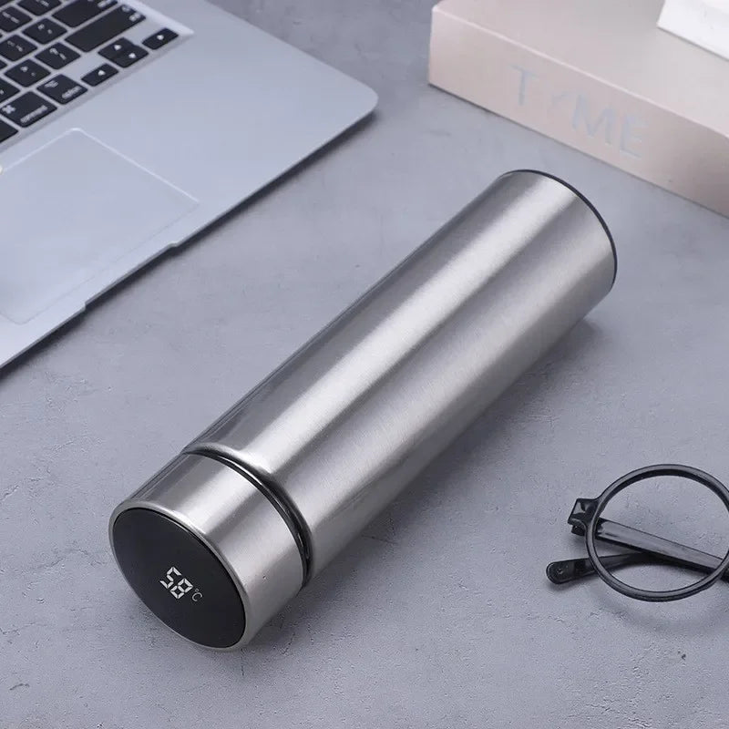 Stay Hydrated in Style with the 500ML Intelligent Temperature Thermos Bottle - Your Perfect Sports Companion!