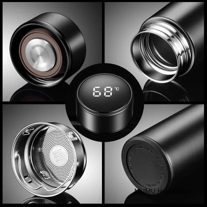 Stay Hydrated in Style with the 500ML Intelligent Temperature Thermos Bottle - Your Perfect Sports Companion!