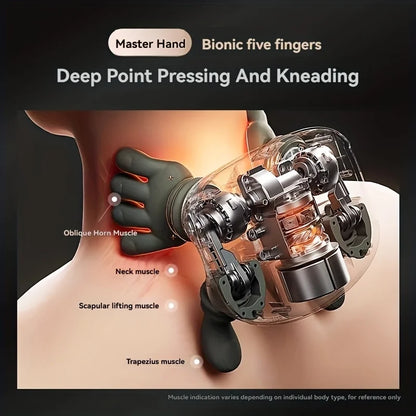 Revolutionary Bionic Wireless Neck and Shoulder Massager: Experience Ultimate Cervical and Trapezius Relief with Advanced 4D Kneading Technology